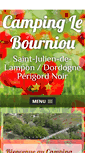 Mobile Screenshot of camping-bourniou.com