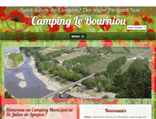 Tablet Screenshot of camping-bourniou.com